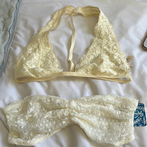 Free People Other - CLEARANCE*** Free people (2) LOT lace bralettes ⭐️ FINAL PRICE